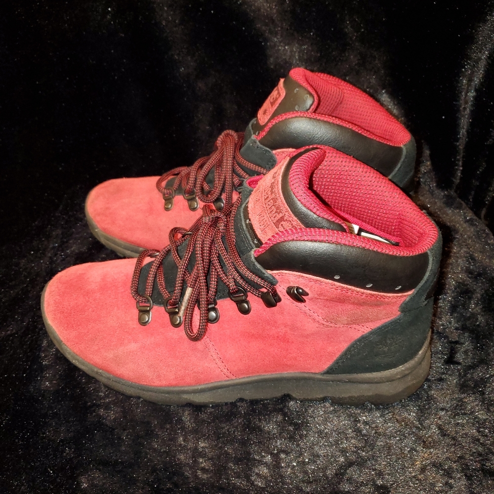 Timberland A1RBE604 World Hiker Mid Red Men's